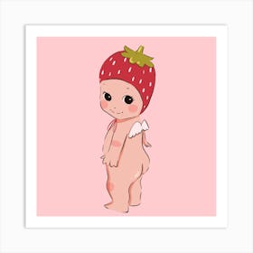 Strawberry Baby | Kewpie Inspired 1 Art Print