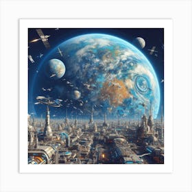 Space City 18 Art Print