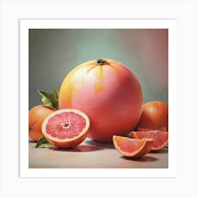 Grapefruits Art Print