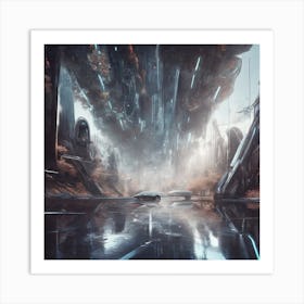 Futuristic City 19 Art Print