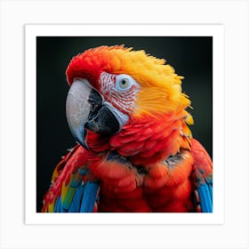 Colorful Parrot 12 Art Print