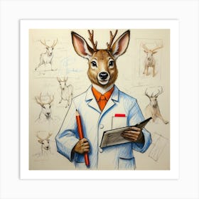 Deer Doctor 1 Art Print