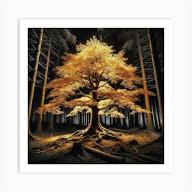 Tree In The Forest 33 Art Print