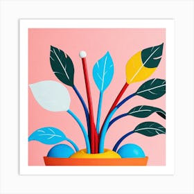 Flower In A Pot Art Print