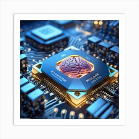 Brain On A Chip 4 Art Print