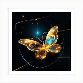 Butterfly Wallpaper 10 Art Print