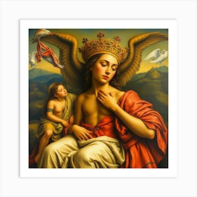 Virgin And Child Art Print