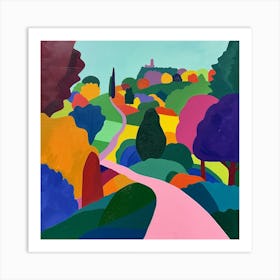 Abstract Park Collection Parc Des Buttes Chaumont Paris 3 Art Print