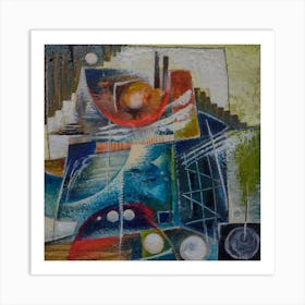 Climbing/ Abstract Living Room Decor Art Print