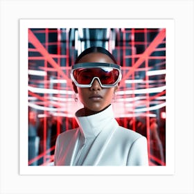 Futuristic Woman 13 Art Print