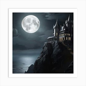 Harry Potter Castle Art Print