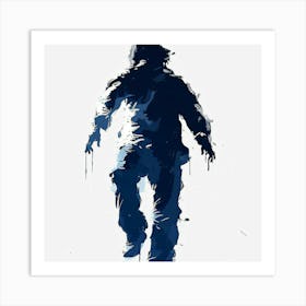 Zombie Walking, Transparent Png Download Art Print