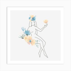 Flower Girl Art Print