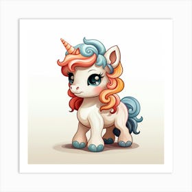 Cute Unicorn 7 Art Print