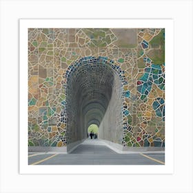 Mosaic Tunnel Art Print