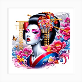 Geisha 16 Art Print