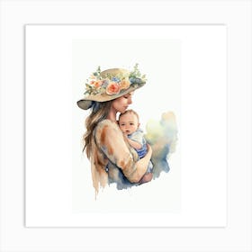 Mother And Baby Art Print