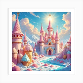 Ice Cream Castle Art Print