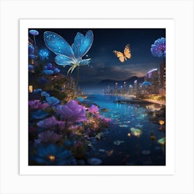 Fluttering Butterflies Art Print