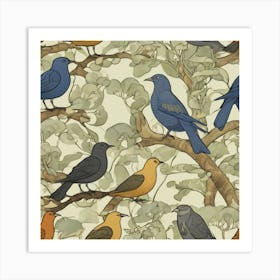 Birds Of Many Climes, CFA Voysey 4 Art Print