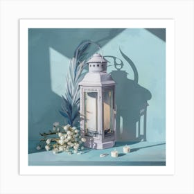 White Lantern 1 Art Print