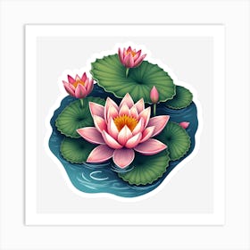 Lotus Flower Art Print