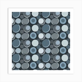 Blue Circles Art Print