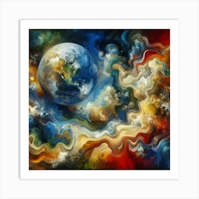 Abstract Of The Earth Art Print