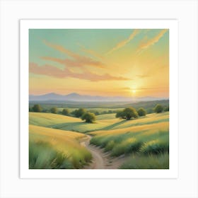 Landscape Painting 24 Art Print