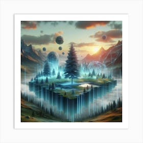 Island Of Trees Art Print