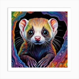 Ferret Art Print