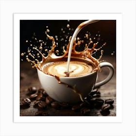 Coffee Pouring Art Print