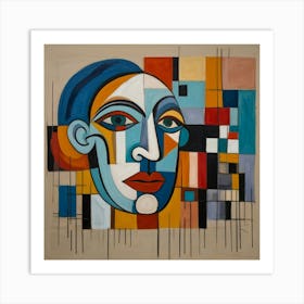 Abstract Portrait Of A Woman Art Print