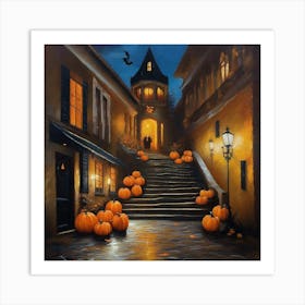 Halloween Pumpkins 4 Art Print