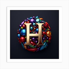 H letter Art Print