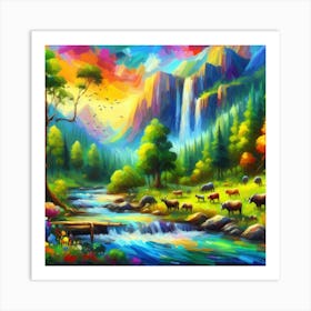 Landscape Painting 41 Art Print