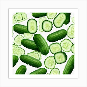 Cucumbers 6 Art Print