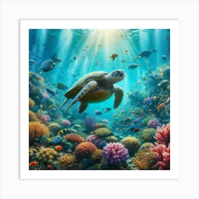 Sea Turtle 1 Art Print