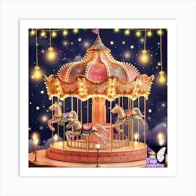 Carousel Art Print