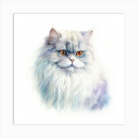 Chinchilla Persian Cat Portrait 3 Art Print