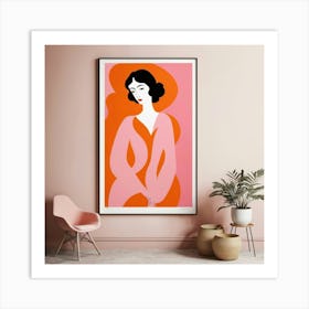 Default Matisse Cutout Pink Orange Poster Wall Art Art Print 0 Art Print