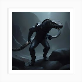 Lizard Creature Art Print