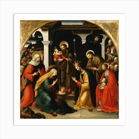 Adoration Of The Magi Art Print