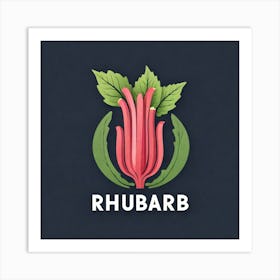 Rhubarb Logo 1 Art Print