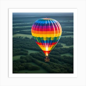 Paseando En Globo Aeroestatico Art Print