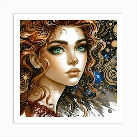 Portrait Artwork 74 Art Print