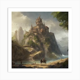 Fantasy Castle 64 Art Print