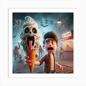 Ice Cream Man Art Print