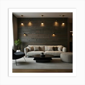 Modern Living Room 3 Art Print