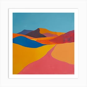Abstract Travel Collection Sudan 1 Art Print